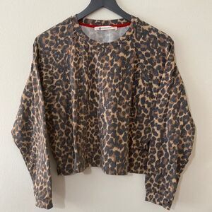 The Impeccable Pig cropped sweatshirt small animal print
